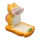 thumbnail image 3 of Soporte para teléfono móvil, accesorio de escritorio, soporte divertido para teléfono con forma de animal para sala de estar Gato amarillo, 3 of 7
