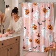 thumbnail image 3 of Leeye Halloween Shower Curtain Waterproof Quick Install Decorative Pumpkin Printed For Bathroom Bathtub, 3 of 4