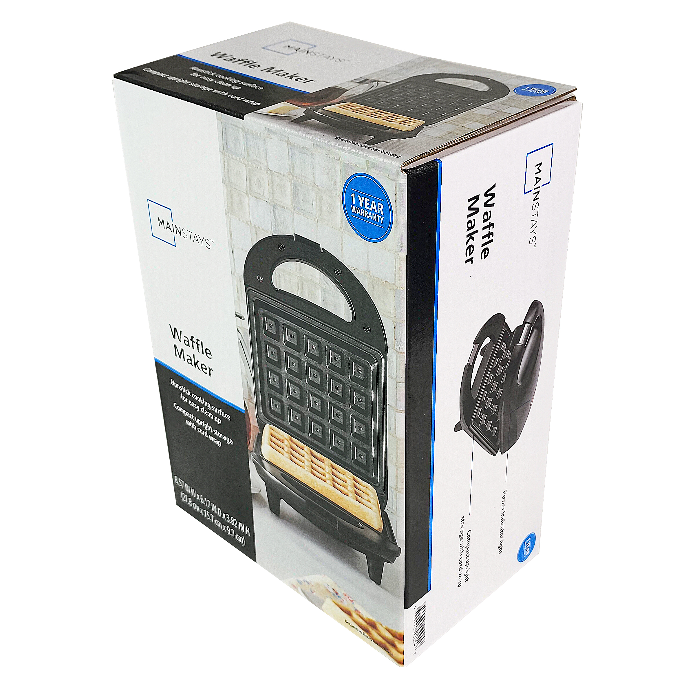 Mainstays Single Slice Waffle Maker with Cool Touch Handle photo 7