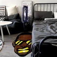 thumbnail image 2 of AIR-Angry Swag Man Rug, Hypebeast Rug Cool Rugs for Bedroom Aesthetic, High-Pile Soft Flocking Cool Room Decor for Guys, Funky Rug Y2k Rug for Living Room 24”×28” (Swag Man), Black Gold, 2 of 4