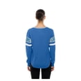thumbnail image 5 of Women's New Era  Blue Detroit Lions Throwback Lace-Up Long-Sleeve T-Shirt, 5 of 5