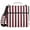 Dark Red and White Striped, variant on 3 Ring Zipper Binder with Shoulder Strap Waterproof Trapper Keeper 1.5 Inch D-Ring 500 Sheets Capacity Light Yellow and Off-white Striped