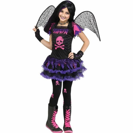 Pink Skull Fairy Child Halloween Costume