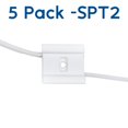 thumbnail image 2 of Novelty Lights SPT2 White Bridge Wire Connectors Use For Splicing SPT2 Zip Cord Wire, 2 of 3