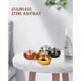 thumbnail image 3 of Outdoor ashtray, ashtray with lid, outdoor ashtray, ashtray, stainless steel storm ashtray as an ashtray, outdoor ashtray on balcony, terrace, house e, 3 of 5
