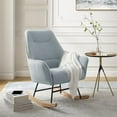 thumbnail image 6 of Cru Linen Rocking Armchair, Blue, 6 of 7