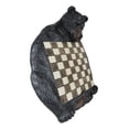 thumbnail image 5 of Rustic Western Forest Black Bear Checkerboard With Bear Paw Color Checkers Set, 5 of 9