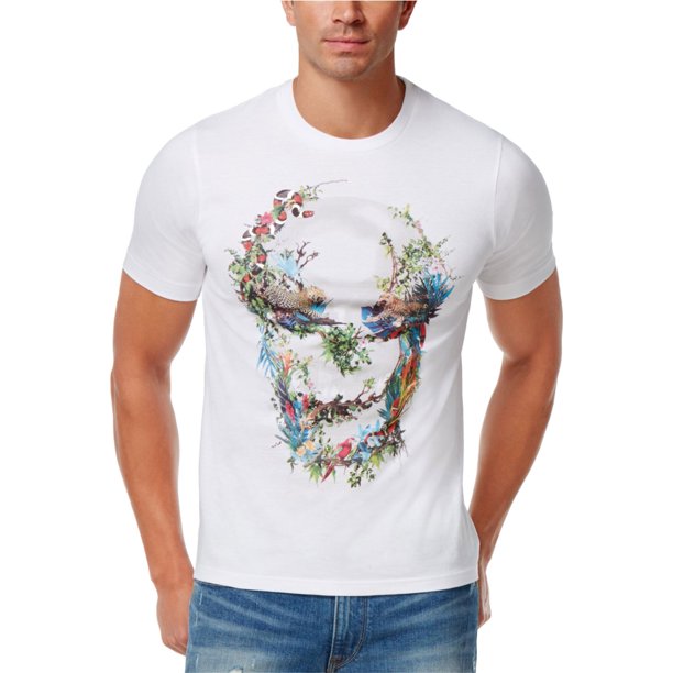 Camiseta gráfica Sean John One With The Flowers para hombre, blanca, grande 5X