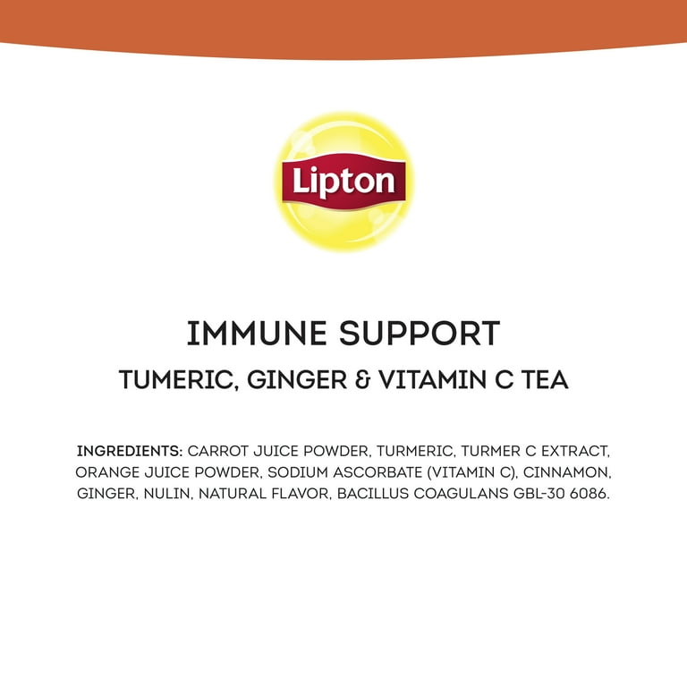 Lipton Support Your Immunity Infusion Tea bags 3 x Packs (60 Tea Bags Total)