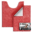 thumbnail image 1 of Juego de alfombras de baño Hearth & Harbor, felpilla, antideslizantes, 43 x 61 cm, 1 of 9