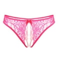 thumbnail image 2 of Elainilye Fashion Womens Bikini Underwear Cotton Sexy Underwear Thong Lace Bow Bikini Panties Pearl Silky Comfy Lace Brife,Pink, 2 of 4