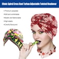 thumbnail image 2 of stanreset Turban Noué pour Femmes Bonnet Hijab Style Bohème Ajustable Accessoires Cheveux Bonnet Fête Banquet Type 6 Type3 NO3, 2 of 6