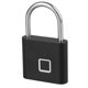 thumbnail image 4 of Candado de huella digital Bluetooth sin llave cerradura electrónica biométrica impermeable para TUYA APP Control USB recargable negro, 4 of 10