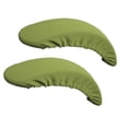 thumbnail image 4 of 2pcs Soft Chair Arm Rest Covers Stretchable Office Chair Armrest Slipcovers - Black, 4 of 7