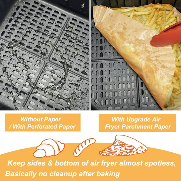 Skycarper Air Fryer Disposable Paper Liner 150PCS, Air Fryer Liners Round  Paper - Non-stick Airfryer Liners for Baking 6.3 Inches 