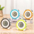 thumbnail image 3 of Loud Alarm Clock Non Ticking Bedside Battery Powered With Snooze Dual Alarm Night Light, 3 of 5