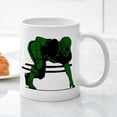 thumbnail image 3 of CafePress - FOOTBALL 6 Green - 11 oz Ceramic Mug - Novelty Coffee Tea Cup, 3 of 4