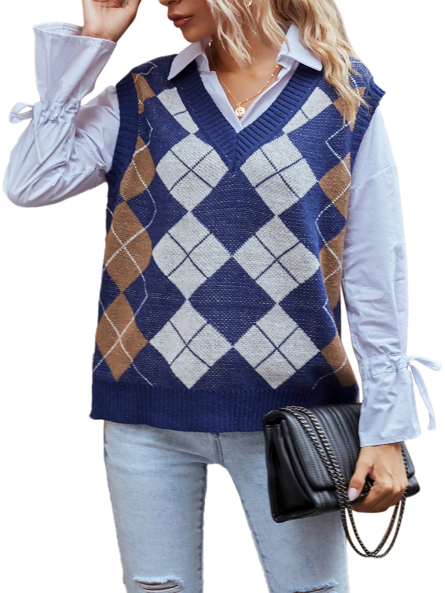 Listenwind Women Sleeveless Sweaters 