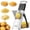Black, variant on ONCE FOR ALL French Fry Cutter, Multi-Functional Potato Slicer with Adjustable Thickness for Homemade Fries, Chips & Cubes, Safe & Easy Kitchen Tool for Air Fryer & Oven