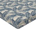 thumbnail image 4 of Ambesonne Ethnic Fitted Sheet, Leaf Silhouettes Traditional, Full Size, Slate Blue Ivory, 4 of 5