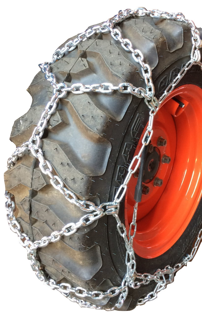 New 2-Link 4.00-8 4.80-8 HD Tire Chains Troy-Bilt Tractor Snow Blower 