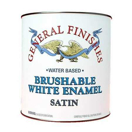 General Finishes Water-Based Brushable White Enamel, Satin,