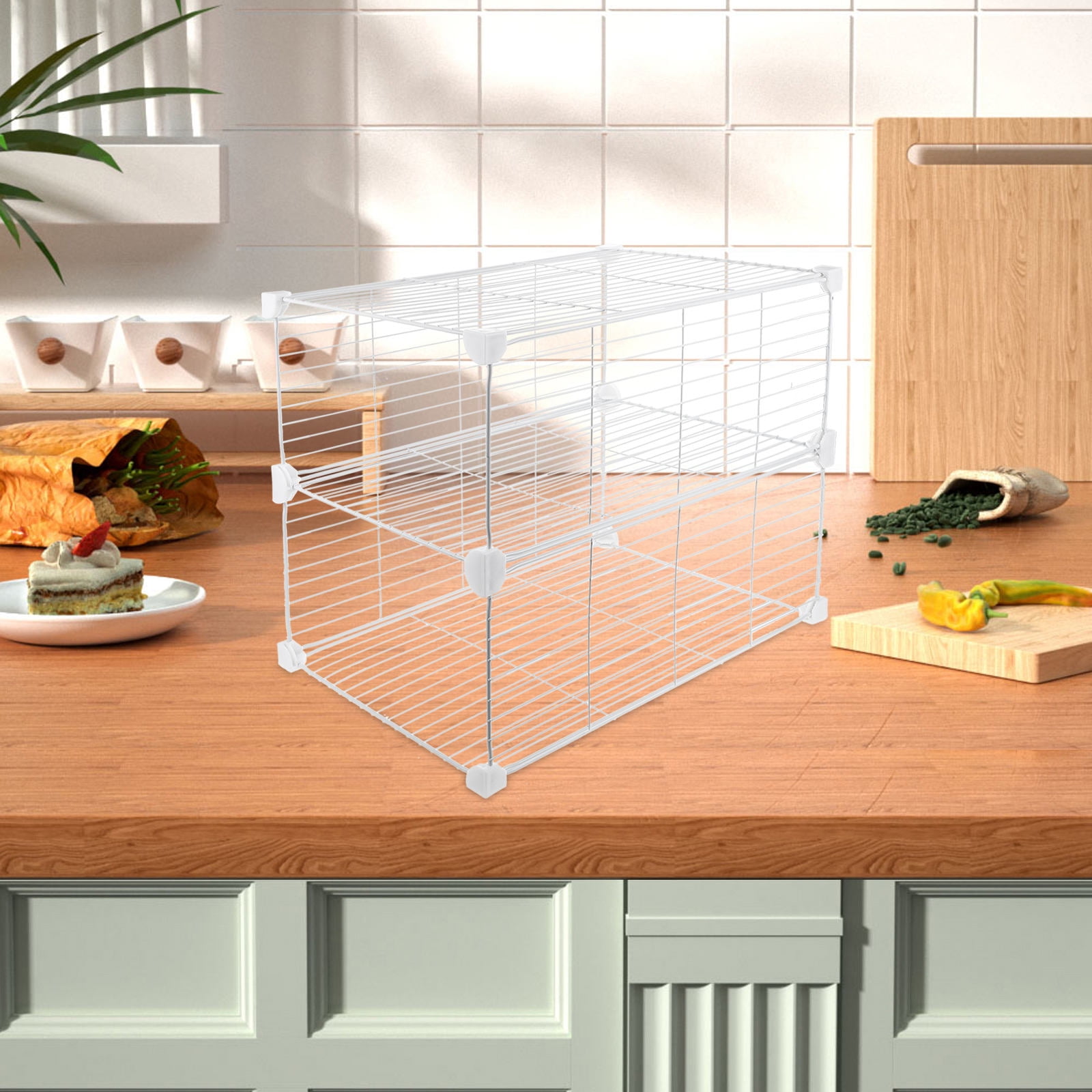 FRCOLOR Freezer Organizer Fridge Organizer Rack Adjustable Refrigerator Shelf Divider Closet Shelf Organizer For Home Restaurant Freezer Refrigerator