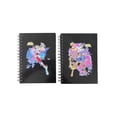 thumbnail image 1 of Set de 2 libretas pasta dura estilo francés, color negro, hoja blanca, Los caballeros del Zodiaco, 1 of 5
