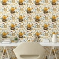 thumbnail image 2 of Ambesonne Bird Couple Peel & Stick Wallpaper for Home, Romantic Wingy Animals, 13"x100", Pale Coffee Green Beige, 2 of 5