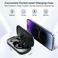 thumbnail image 5 of Swiifome Bluetooth Headset V5.1 Wireless Earpiece with Charging Case, Noise Canceling Mic, Battery Display for Phone & PC, 5 of 7