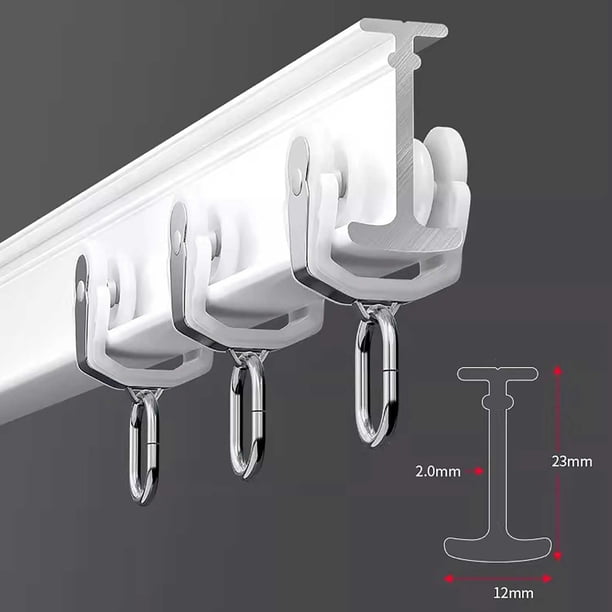 Rail De Rideau Flexible 3m Montage Plafond Sans Perçage - Idéal Coin Douche, Baie Vitré, Séparateur Pièce