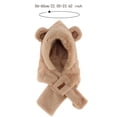thumbnail image 7 of Sharprepublic Womens Hooded Scarf 2 in 1 Soft Neck Scarf Headgear Beanie Windproof Casual Long Brown, 7 of 7