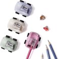 thumbnail image 1 of Pencil Sharpener Manual Pencil Sharpeners With Lid 4pcs Colorful Cute Car Appearance, Portable Pencil Sharpener, 1 of 5