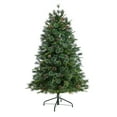 thumbnail image 4 of Nearly Natural 4' Snowed Tipped Mixed Pine Artificial Christmas Tree Prelit with 200 Clear Lights, 4 of 8