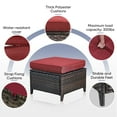 thumbnail image 5 of POCASSY Wicker Outdoor Ottoman with Cushions, 5 of 6