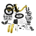 thumbnail image 5 of Electric Tricycle for Adults, 18-inch Fat Tire Electric Trike, 3 Wheel Folding Electric Tricycle, 22MPH 27Miles Long Range 7 Speed Ebike, Yellow, 5 of 16