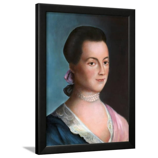 Portrait Of Abigail Adams After A Painting Framed Print Wall Art By Benjamin Blythe Walmart Com Walmart Com