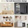 thumbnail image 5 of 8" x 6" Acrylic Flexible Mirror Sheets, 10 Pack Self Adhesive Mirror Tiles Square Cuttable Mirror Wall Stickers, Non-Glass Mirror Stickers Safety Reflective Mirror for DIY Craft Home Wall Decor, 5 of 5