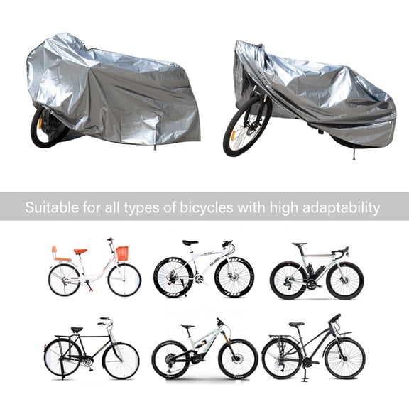 Motorcycle Dust Cover with Reflective Safety Strips Breathable Fabric Outdoor Motorbike Storage for Enhances Ventilation