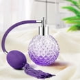 thumbnail image 5 of Vintage Perfume Spray Bottle 100ml Refillable Perfume Glass Empty Crystal Bottle with Long Tassel (Purple), 5 of 8