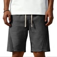 thumbnail image 4 of Admvng Men's Shorts Casual Lightweight Big & Tall Drawstring Elastic Waist Gym Shorts with Pockets, 4 of 6