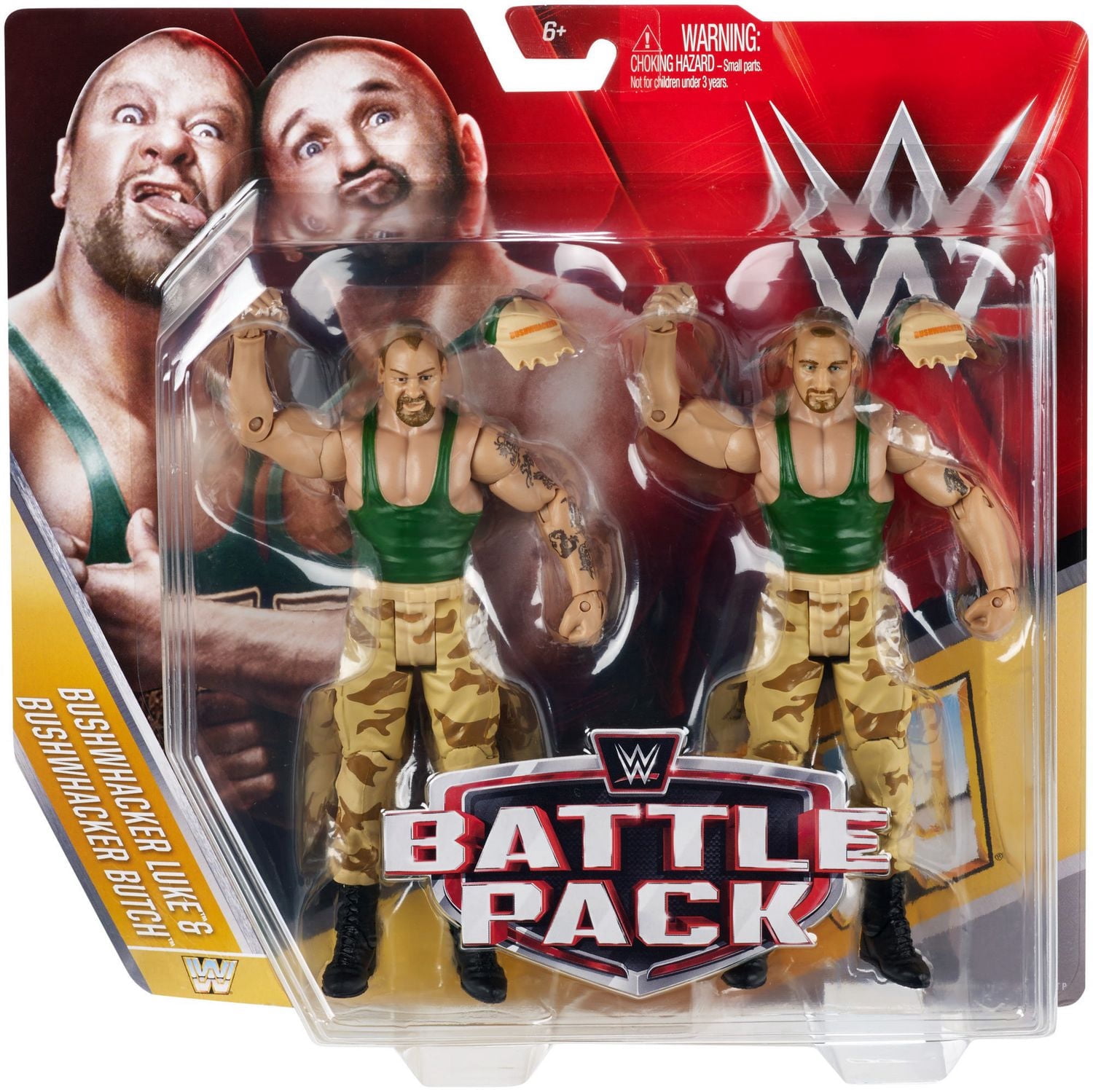 WWE Bushwhacker Butch And Luke 2-Pack Figures