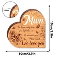 thumbnail image 3 of Thank You Gifts for Mom From Daughter Son To My Mom Love You Wooden Heart Sign Tabletop Decoration for Home Birthday Mothers Day Valentines Day Gifts for Mother, 3 of 9