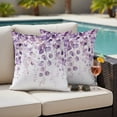 thumbnail image 5 of Purple Eucalyptus Outdoor Pillow Covers 18"x18" Set of 2,Waterproof Throw Pillow Covers for Patio Furniture,Spring Botanical Plant Aesthetic Decorative Cushion Pillowcases for Garden Porch Couch Sofa, 5 of 9
