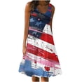 thumbnail image 2 of Viikei Summer Dresses for Women 2025,Womens Fashion Holiday Summer Casual Printing Sleeveless Party Beach Loose Dress Multicolor XXXL, 2 of 5