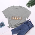 thumbnail image 5 of Godom Halloween T-Shirt for Women Cute Ghost Graphic Tee Short Sleeve Casual Fall Tops, 5 of 6