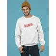 thumbnail image 2 of Atlanta Red Stamp Sweatshirt Men -Image by Shutterstock, Male x-Large, 2 of 4