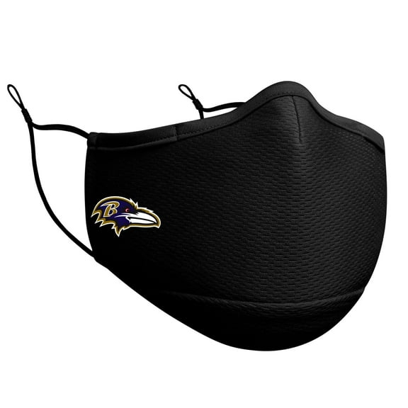 Adult New Era Black Baltimore Ravens On-Field Face Covering