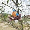 thumbnail image 3 of Blue Bird On A Branch Statue Garden Decor Resin Bluebird Collectible Figurine Handmade Art Animal Decorative Garden Sculpture Yard Outdoor Home Decoration Bird Lover Gifts, 3 of 6