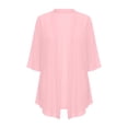 thumbnail image 5 of Fabrcox Shrug for Women Chiffon Open Front Long Women's Cardigans Short Sleeve Comfy Casual Sun Protection Lightweight Sheer Shawl L, 5 of 7